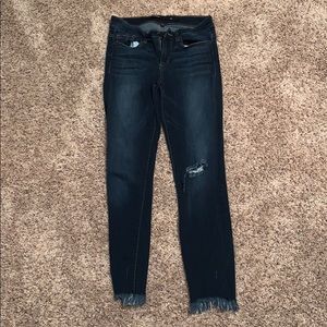 Dark Distressed jeans size 27